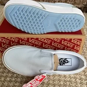 VANS★CLASSIC SLIP-ON STACKED★厚底★PASTEL BALLAD BLUE VANS☆CLASSIC SLIP-ON STACKED☆厚底☆PASTEL BALLAD BLUE